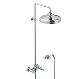  Sen cây gắn tường bát sen Ø300mm với vòi sen cầm tay cổ điển bằng đồng Italica Leve - 3284-33-300 