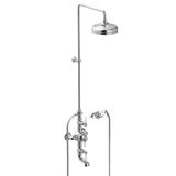  Sen cây điều chỉnh nhiệt độ bát sen Ø220mm sen cầm tay và vòi cấp nước cổ điển bằng đồng Italica Leve - IS3274-33-220 