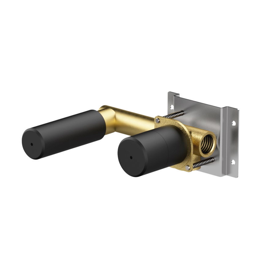  Vòi chậu lavabo gắn tường 2 lỗ dài 250mm bằng stainless steel Zero - ZRN19 