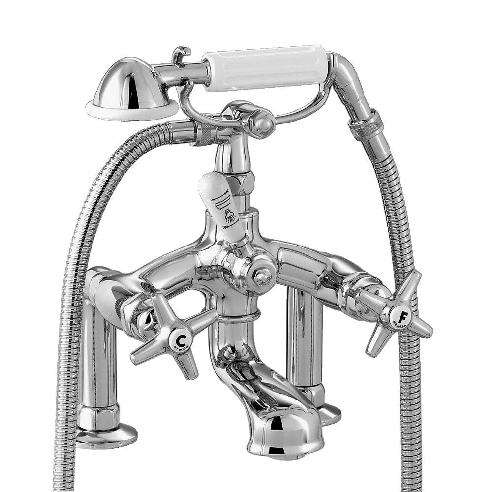  Vòi bồn tắm có sen cầm tay cổ điển bằng đồng Italica - 3274RG306 