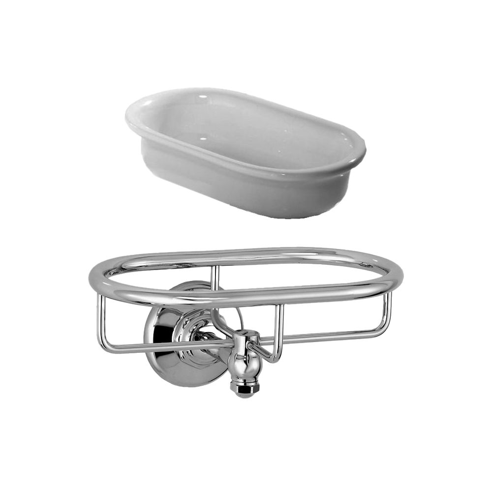  Đĩa đựng xà bông tắm treo tường phòng tắm cổ điển Italica - 1022-P022 