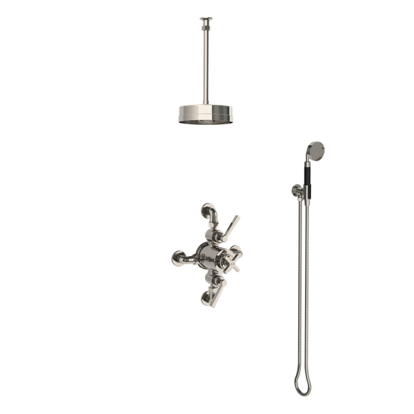  Vòi sen âm trần điều chỉnh nhiệt độ bát sen Ø200mm 1935 Janey Mac - JM-Shower-03 