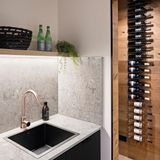  Vòi bếp rửa chén bát cao 359mm xoay 360 độ bằng đồng MChampagne - K03PNCH 