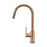  Vòi bếp rửa chén bát cao 442mm đầu vòi kéo ra bằng đồng MBronze - K17BZ 
