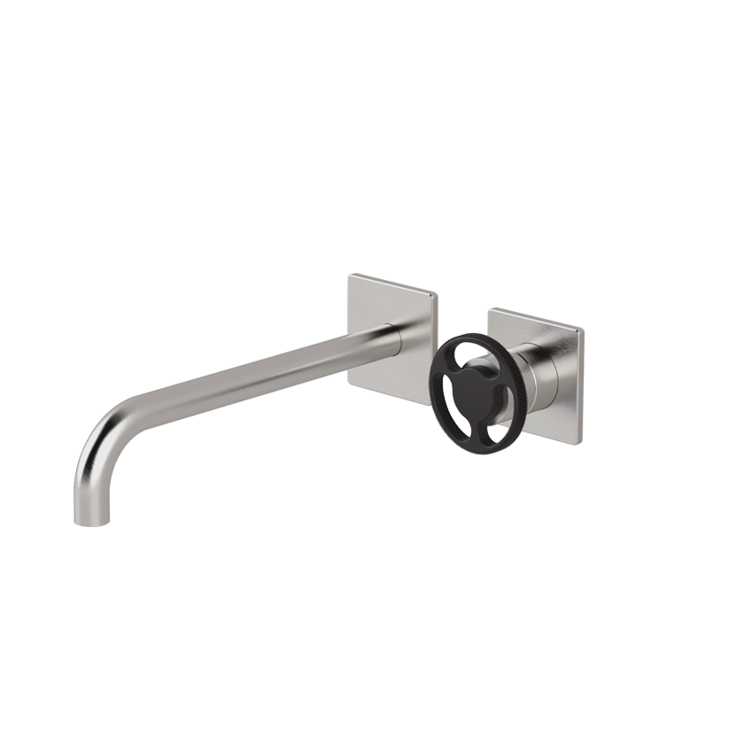  Vòi chậu lavabo gắn tường 2 lỗ dài 250mm bằng stainless steel Kàto - KAN19 