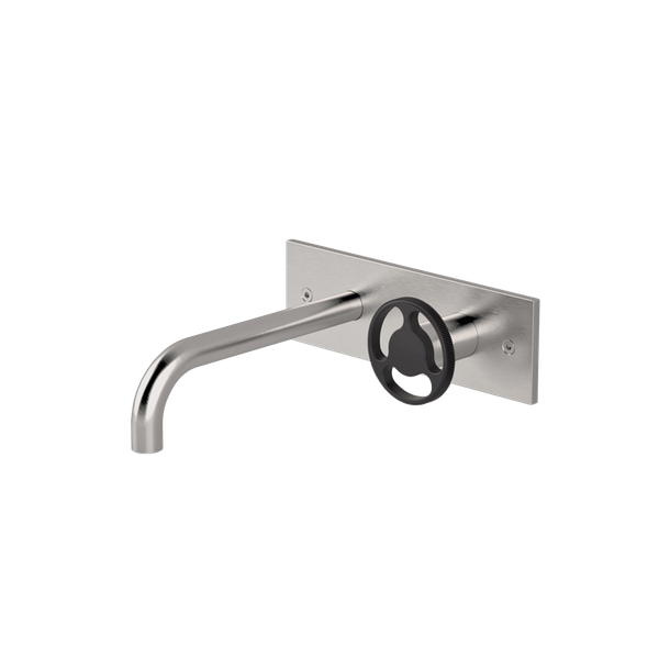  Vòi chậu lavabo gắn tường 2 lỗ dài 190mm bằng stainless steel Kàto - KAN21 