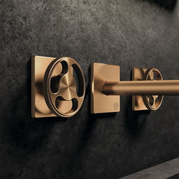  Vòi chậu lavabo gắn tường 3 lỗ dài 250mm bằng stainless steel Kàto - KAN29 