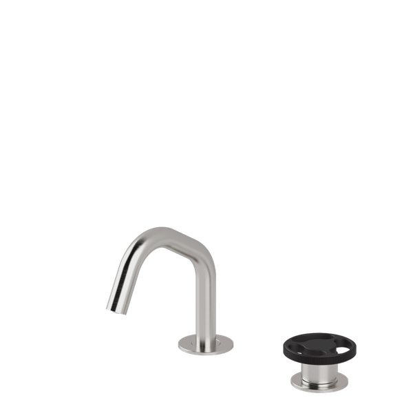 Vòi chậu lavabo xoay 2 lỗ cao 140mm bằng stainless steel Kàto - KAN32 