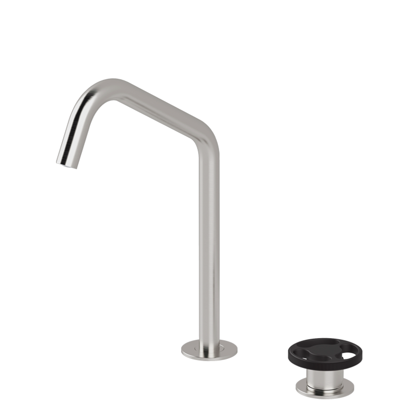  Vòi chậu lavabo xoay 2 lỗ cao 300mm bằng stainless steel Kàto - KAN35 