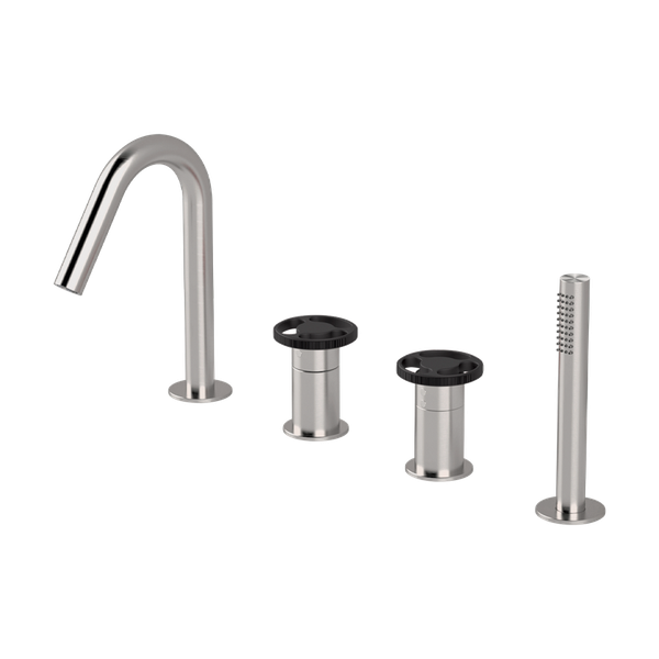  Vòi bồn tắm 4 lỗ gắn thành bằng stainless steel Kàto - KAN36 