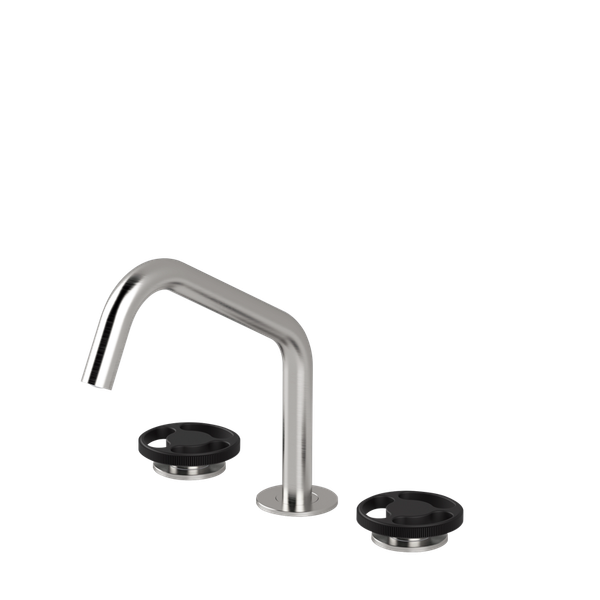  Vòi chậu lavabo xoay 3 lỗ cao 200mm bằng stainless steel Kàto - KAT24 