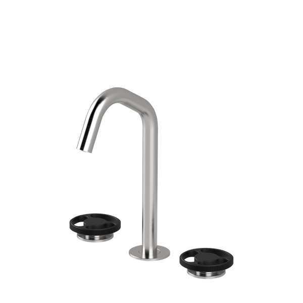  Vòi chậu lavabo xoay 3 lỗ cao 240mm bằng stainless steel Kàto - KAT26 