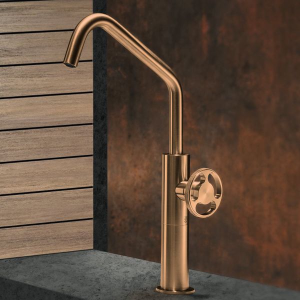  Vòi chậu lavabo cao 400mm bằng stainless steel Kàto - KAT3 