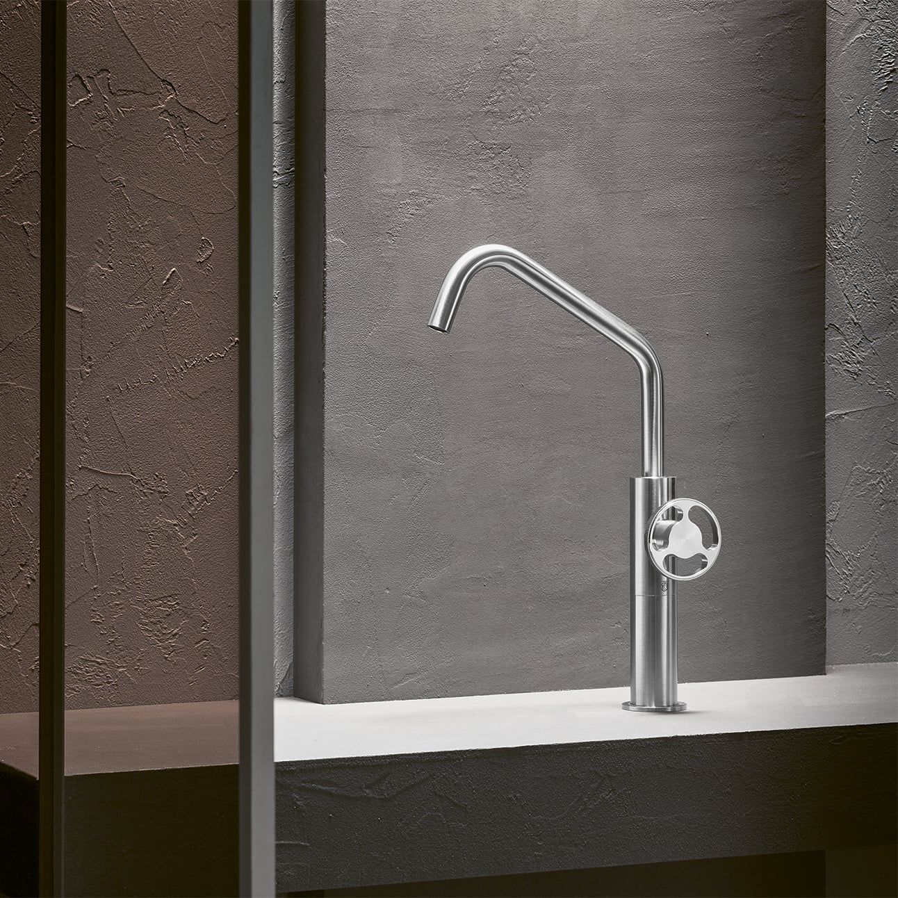  Vòi chậu lavabo cao 400mm bằng stainless steel Kàto - KAT3 