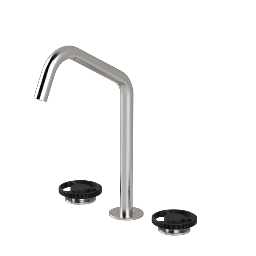  Vòi chậu lavabo xoay 3 lỗ cao 300mm bằng stainless steel Kàto - KAT31 