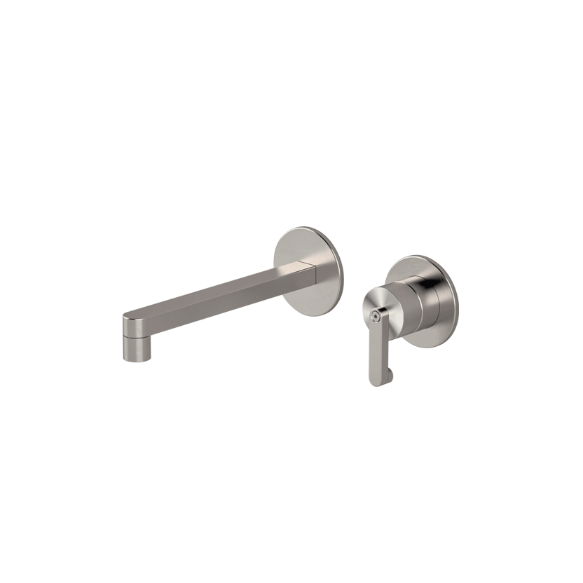 Vòi chậu lavabo gắn tường 2 lỗ dài 190mm bằng stainless steel Kira - KIR18 