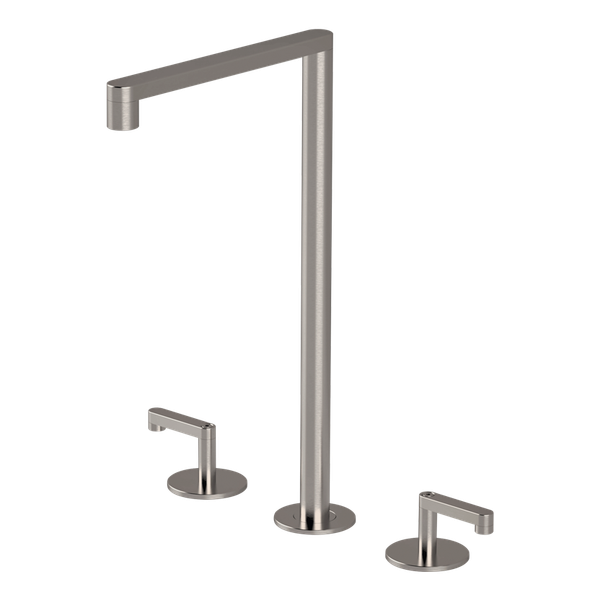  Vòi chậu lavabo xoay 3 lỗ cao 330mm bằng stainless steel Kira - KIR26 