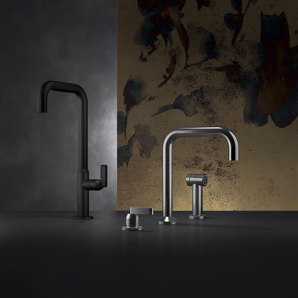  Vòi bếp rửa chén bát 3 lỗ bằng đồng Koè - KT37 