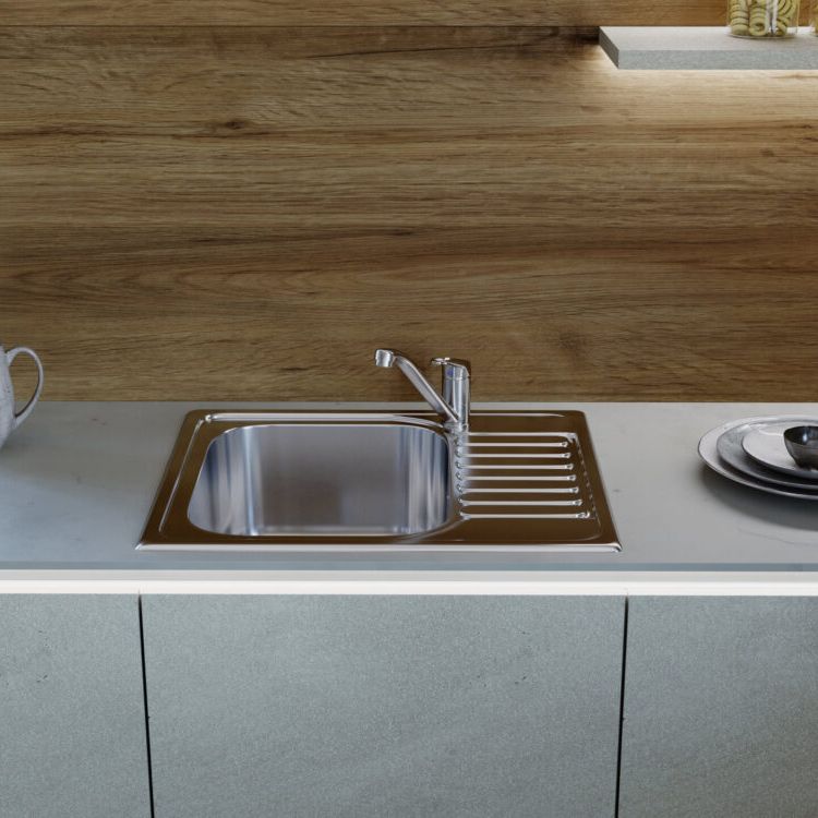  Chậu rửa chén bát stainless steel 1 hố KSGW60 