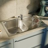  Chậu rửa chén bát stainless steel 1 hố KSGW79 