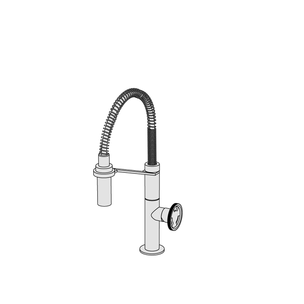  Vòi bếp rửa chén bát bằng đồng Tibò - KT33M 