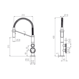  Vòi bếp rửa chén bát bằng đồng Tibò - KT33R 