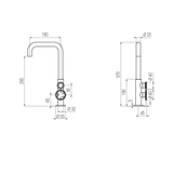  Vòi bếp rửa chén bát bằng đồng Tibò - KT38 