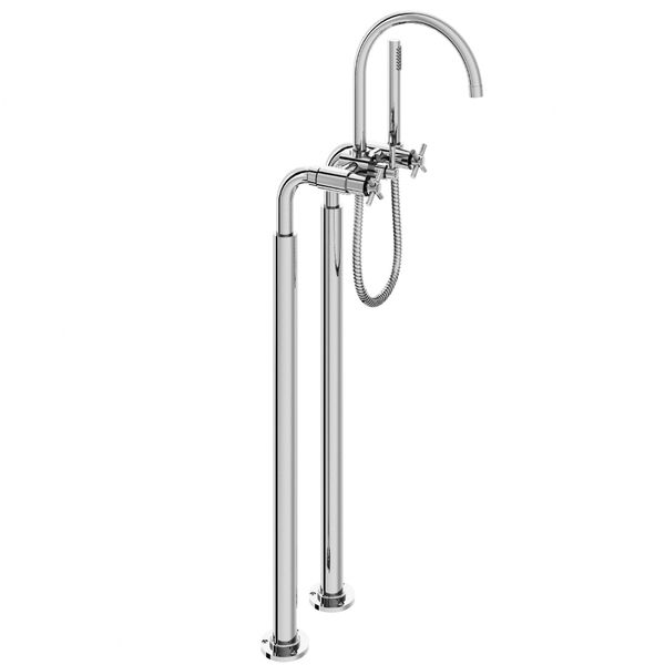  Vòi bồn tắm gắn sàn bằng đồng M90 Onyx - 3309 