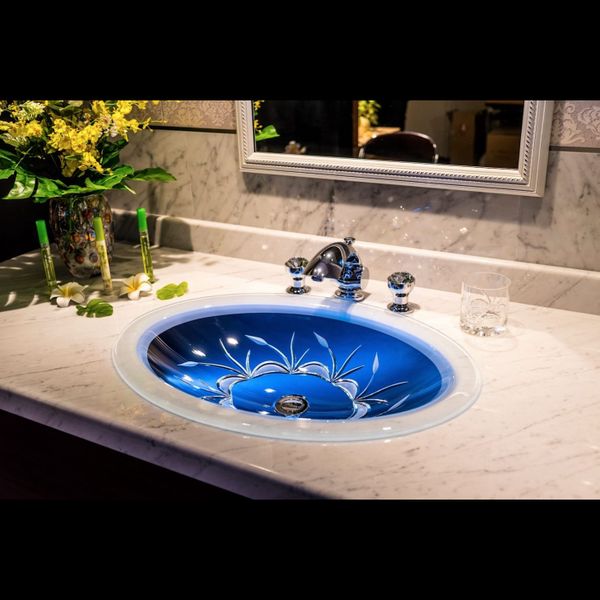  Chậu Lavabo Pha Lê Dương Vành Majestic Julia 