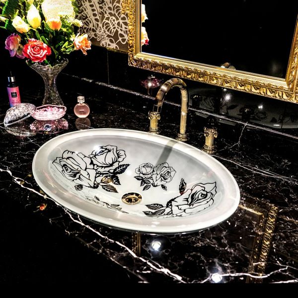  Chậu Lavabo Pha Lê Dương Vành Majestic Rosanna 
