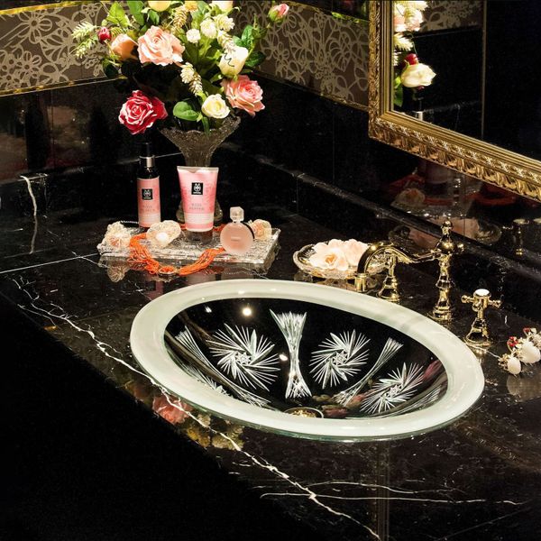  Chậu Lavabo Pha Lê Dương Vành Majestic Viera 