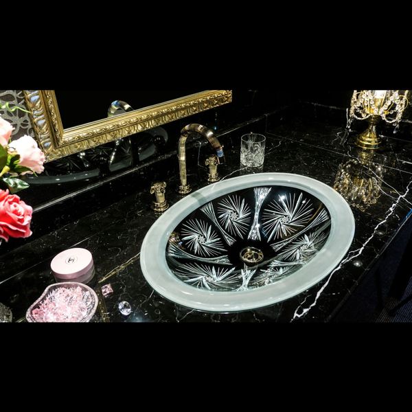  Chậu Lavabo Pha Lê Dương Vành Majestic Viera 