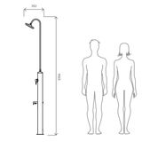  Sen cây ngoài trời với tùy chọn nóng lạnh hoặc tự động tắt nước bằng stainless steel 316BA - Minijet 