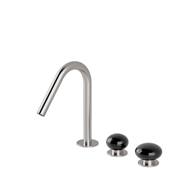  Vòi chậu lavabo xoay 3 lỗ cao 220mm bằng stainless steel Mirò - MIR23 