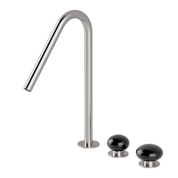  Vòi chậu lavabo xoay 3 lỗ cao 350mm bằng stainless steel Mirò - MIR24 