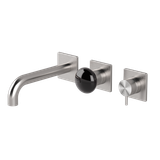  Vòi bồn tắm gắn tường dài 190mm 3 lỗ 2 đầu ra bằng stainless steel Mirò - MIR82 