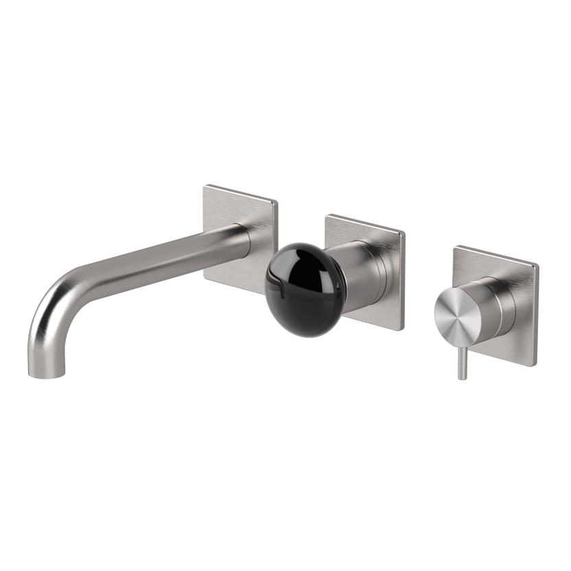  Vòi bồn tắm gắn tường dài 190mm 3 lỗ 3 đầu ra bằng stainless steel Mirò - MIR88 
