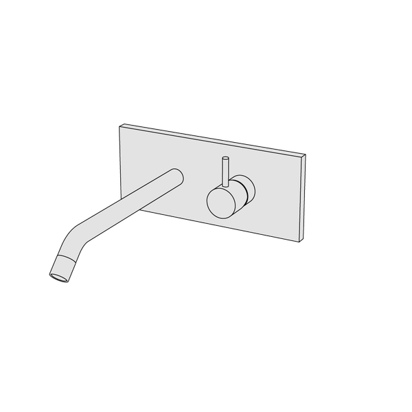  Vòi chậu lavabo gắn tường dài 260mm bằng đồng Minimè - MME10 