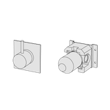  Van trộn vòi chậu lavabo gắn tường bằng đồng Minimè - MME26 