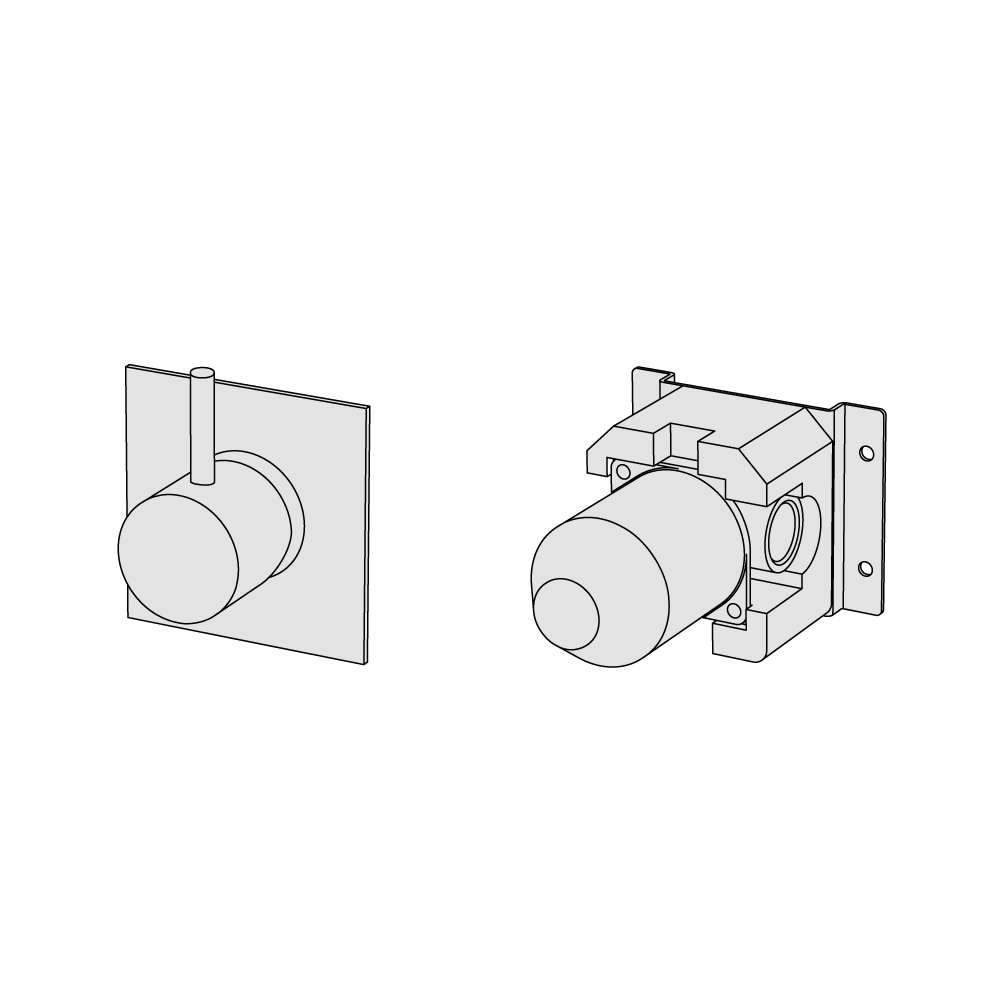  Van trộn vòi chậu lavabo gắn tường bằng đồng Minimè - MME26 