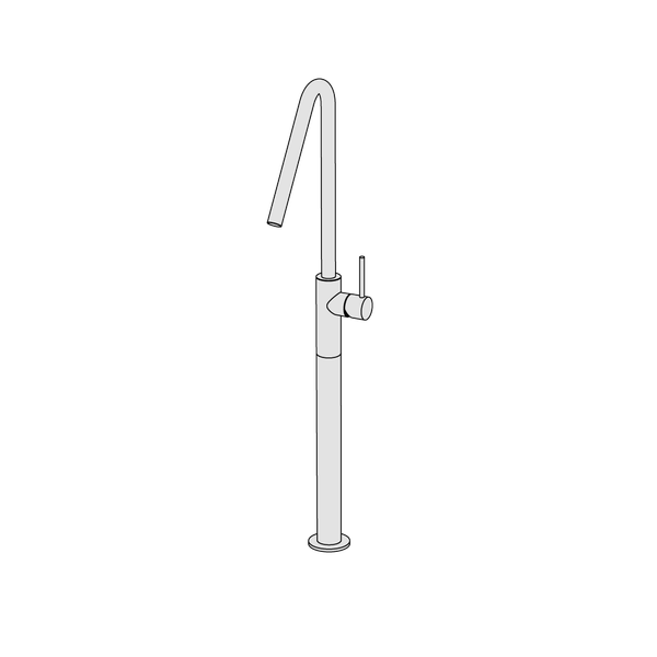  Vòi chậu lavabo cao 640mm bằng đồng Minimè - MME53 