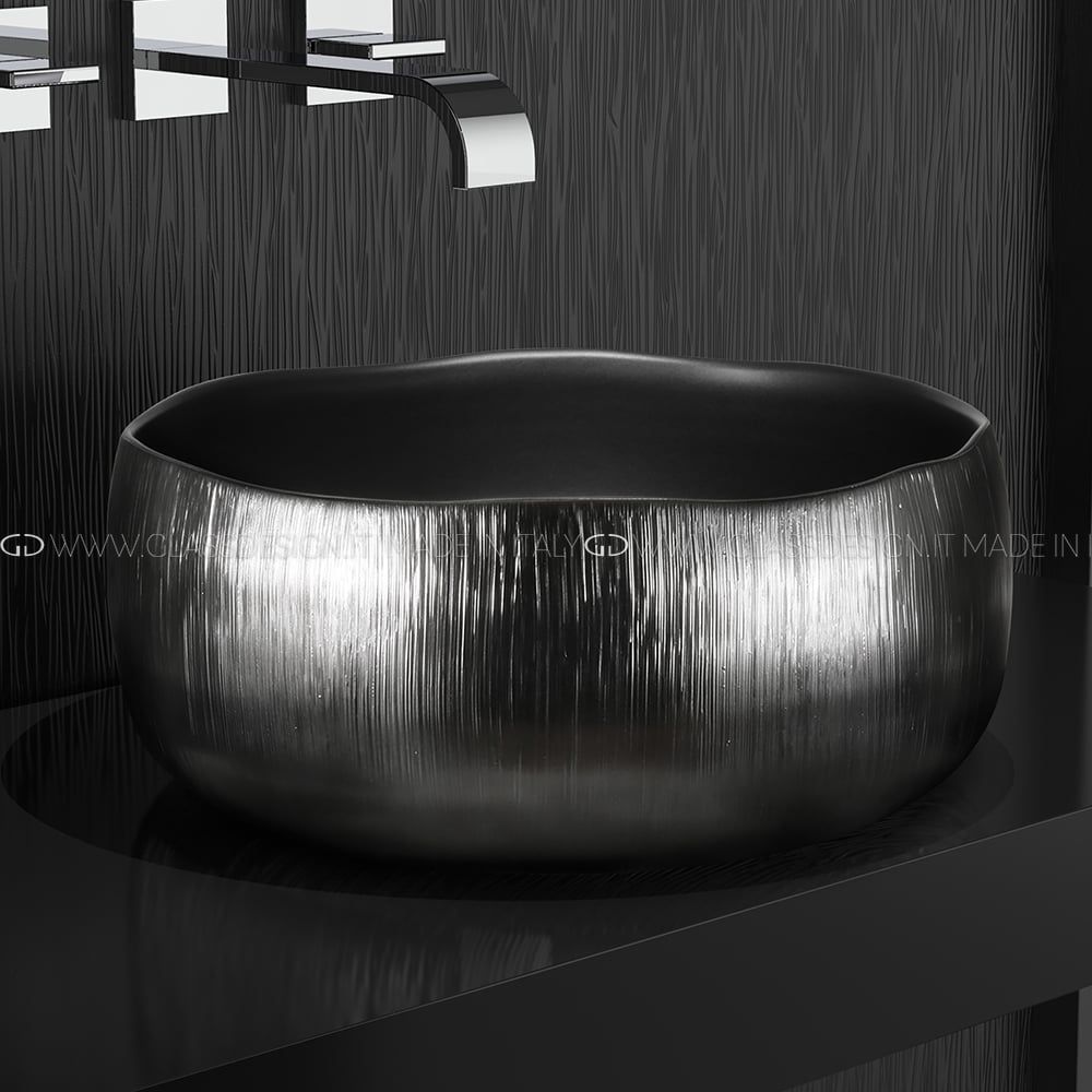  Chậu Lavabo Mode Lux Gunmetal / Dark Inox 