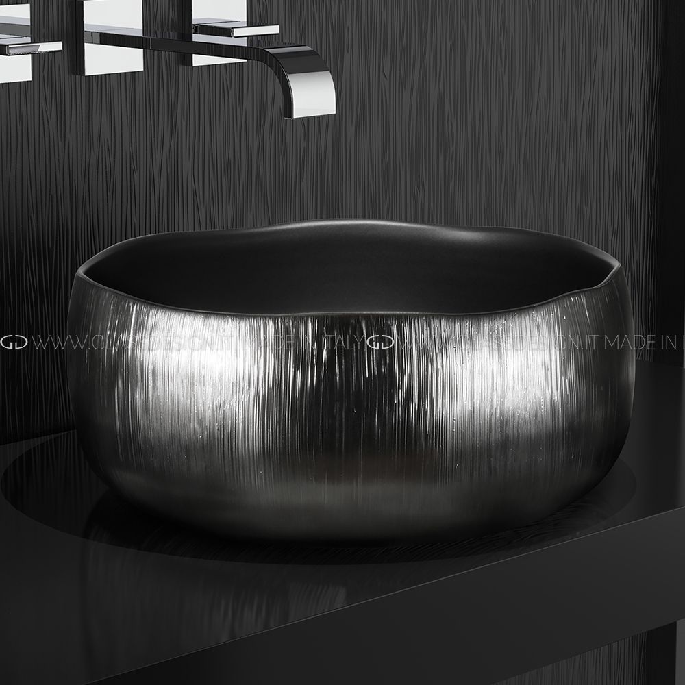  Chậu Lavabo Mode Lux Gunmetal / Dark Inox 