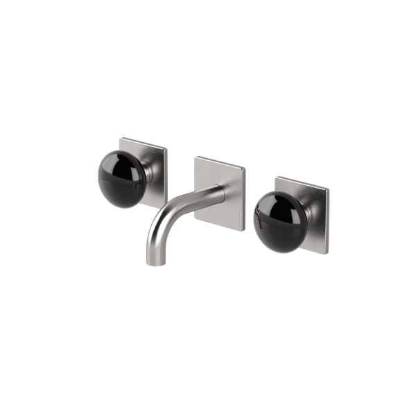  Vòi chậu lavabo gắn tường 3 lỗ dài 100mm bằng stainless steel Mirò - MRN27 