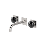  Vòi chậu lavabo gắn tường 3 lỗ dài 190mm bằng stainless steel Mirò - MRN28 