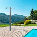  Sen cây ngoài trời 3 tay sen tự động tắt nước bằng stainless steel 316BA - Mul-3 