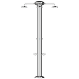  Sen cây ngoài trời 4 tay sen tự động tắt nước bằng stainless steel 316BA - Mul-4 