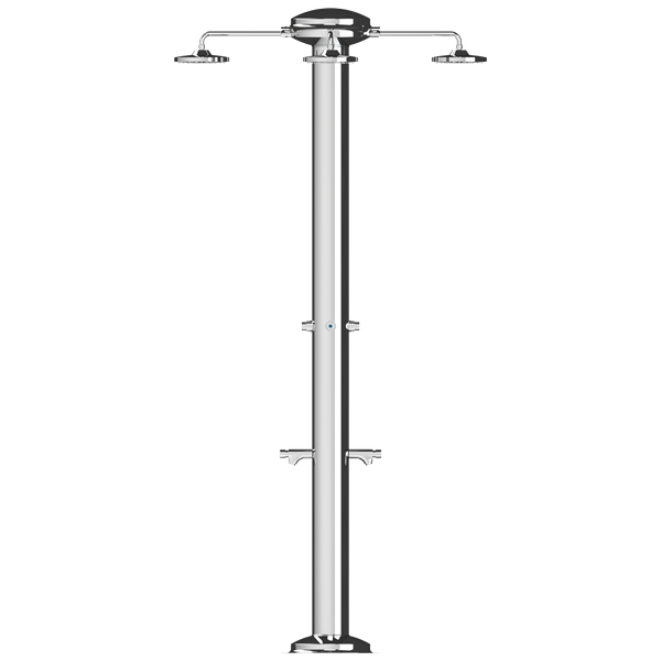  Sen cây ngoài trời 4 tay sen tự động tắt nước bằng stainless steel 316BA - Mul-4 