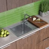  Chậu rửa chén bát stainless steel 1 hố MZU78LB 