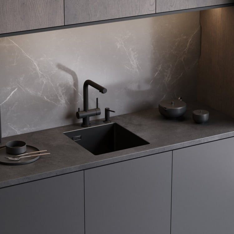  Chậu rửa chén bát stainless steel 1 hố AKSM41 